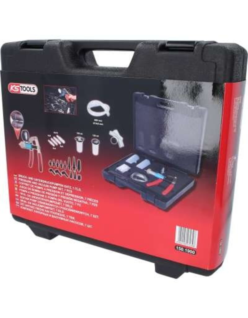 KS TOOLS Druk- en vacuümpompset, 7-dlg - 150.1900