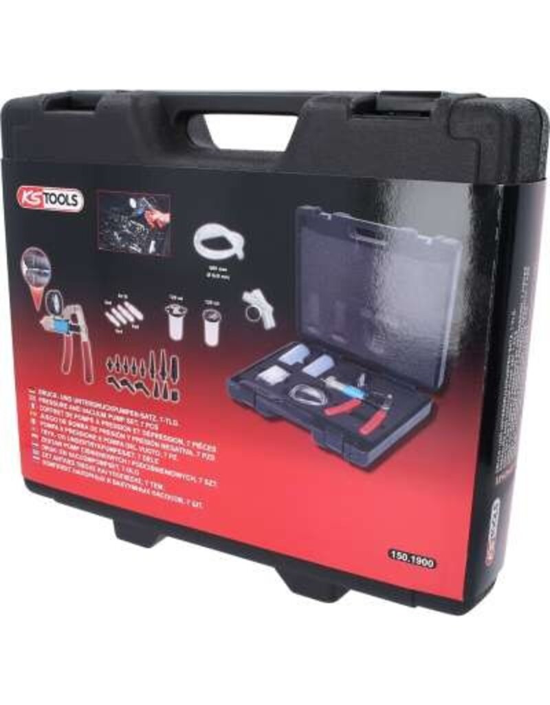KS TOOLS Druk- en vacuümpompset, 7-dlg - 150.1900