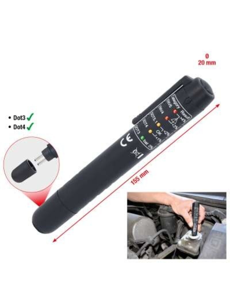 KS TOOLS Remvloeistoftester voor DOT en ENV - 150.1969