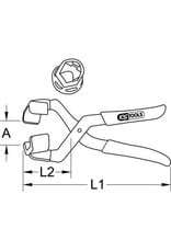 KS TOOLS Wielmoerdoptang, 250 mm - 150.1995