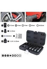 KS TOOLS Speciale dopsleutelset voor remklauwbouten, 12-dlg - 150.2400