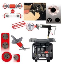 KS TOOLS Universele gereedschapsset voor terugstellen van remzuigers, 8-dlg - 150.2440