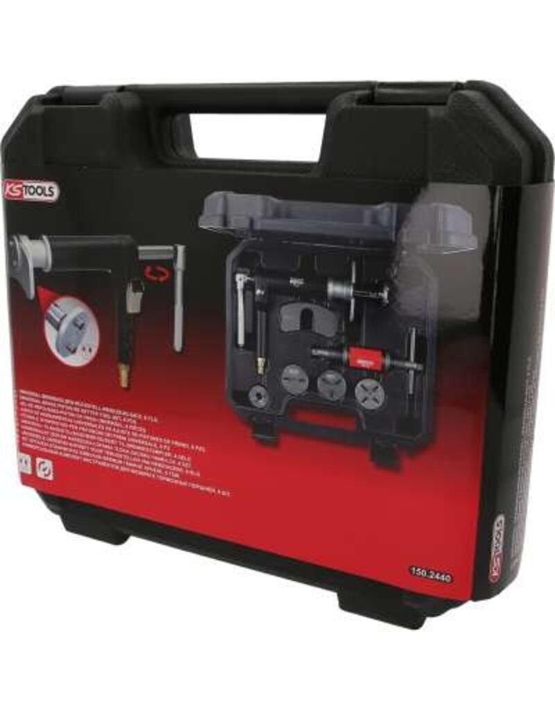 KS TOOLS Universele gereedschapsset voor terugstellen van remzuigers, 8-dlg - 150.2440