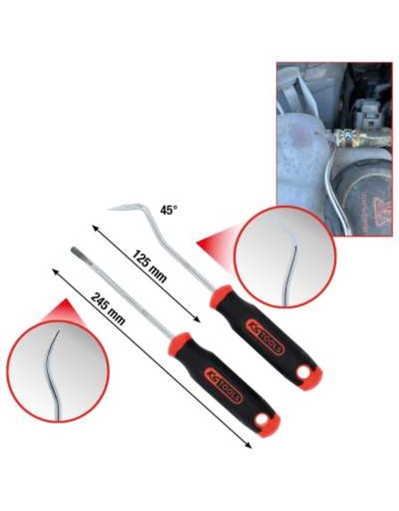 KS TOOLS Slanglosmaakgereedschapset, 2-dlg - 150.2465