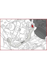 KS TOOLS Speciale dopsleutel voor aanzuigbuis-schroefverbindingen voor VAG, 13 mm - 150.2518