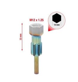 KS TOOLS Schroefdraadtap met geleidepen voor temperatuursensoren, M12 x 1,25 - 150.2541