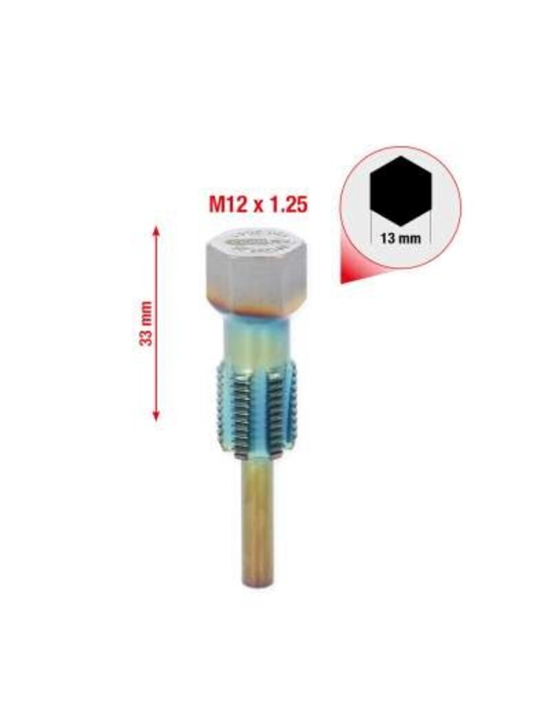 KS TOOLS Schroefdraadtap met geleidepen voor temperatuursensoren, M12 x 1,25 - 150.2541