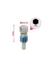 KS TOOLS Schroefdraadtap met geleidepen voor temperatuursensoren, M14 x 1,5 - 150.2542