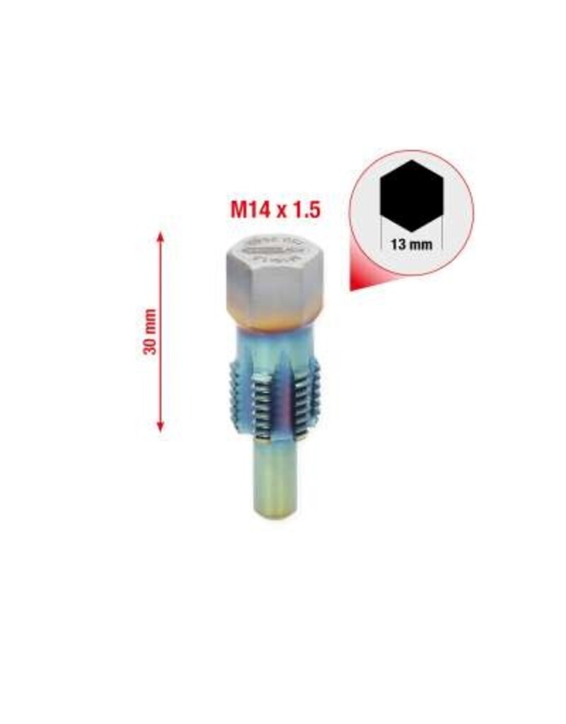 KS TOOLS Schroefdraadtap met geleidepen voor temperatuursensoren, M14 x 1,5 - 150.2542
