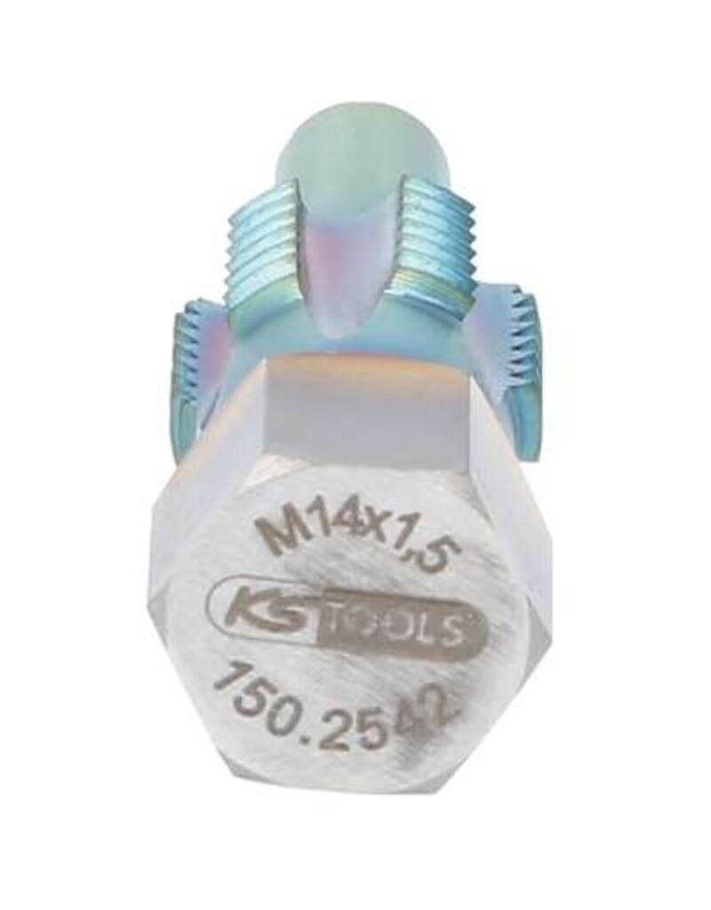 KS TOOLS Schroefdraadtap met geleidepen voor temperatuursensoren, M14 x 1,5 - 150.2542