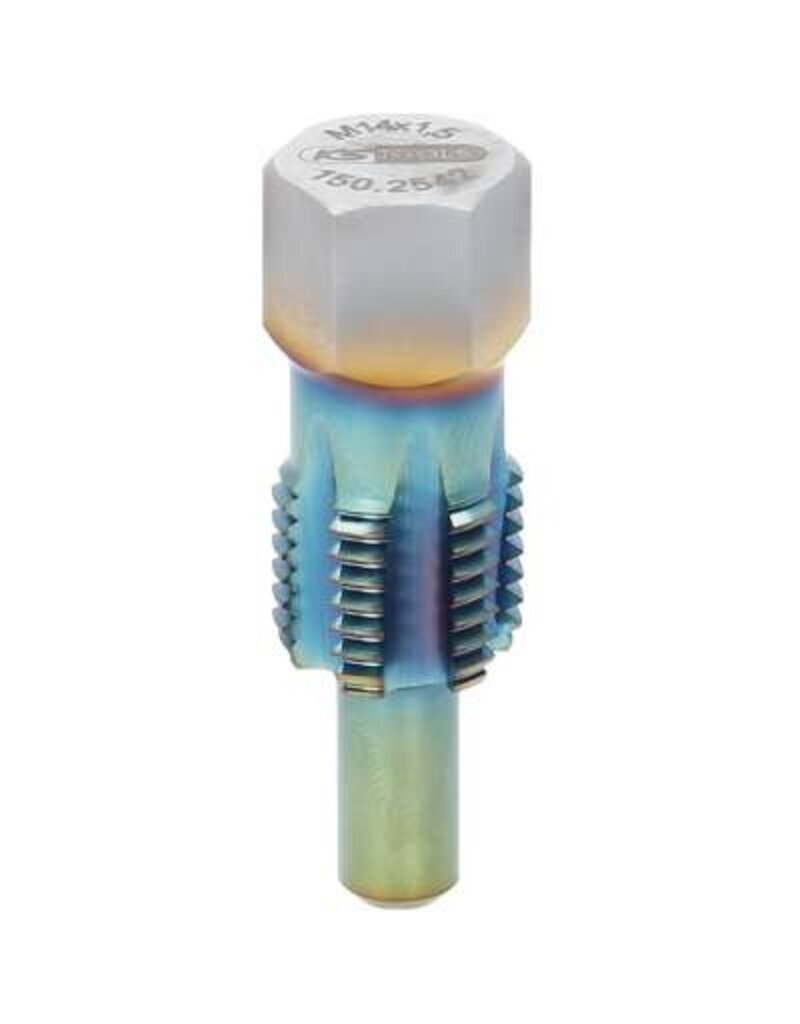 KS TOOLS Schroefdraadtap met geleidepen voor temperatuursensoren, M14 x 1,5 - 150.2542