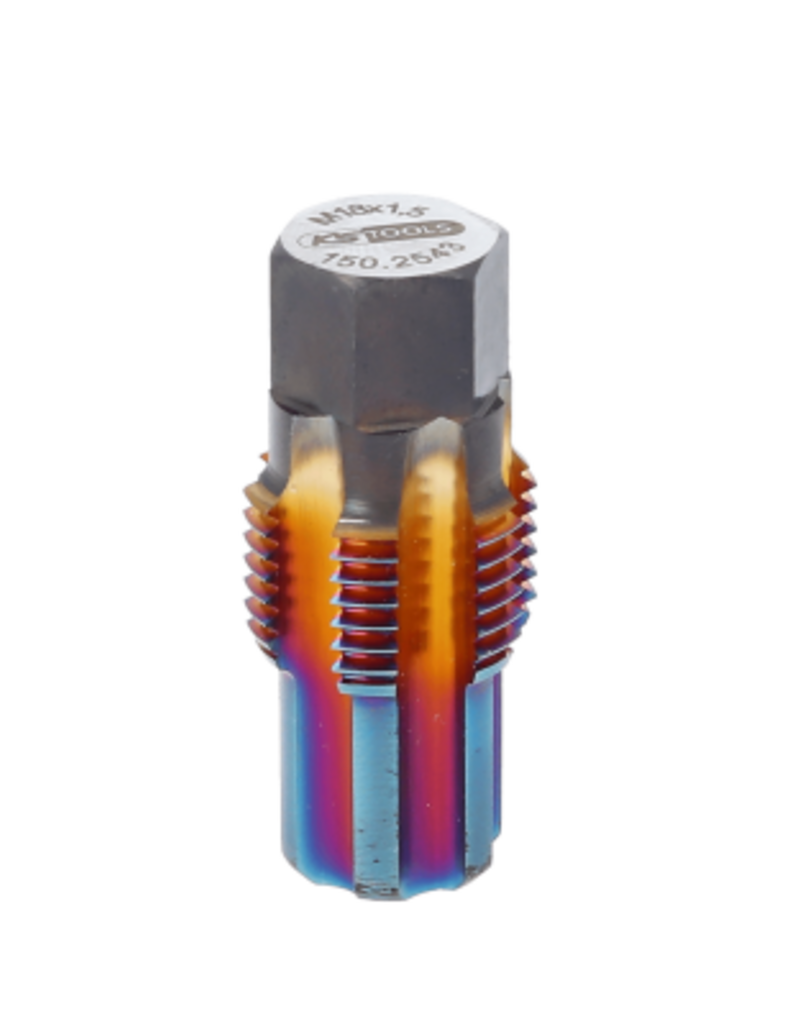 KS TOOLS Schroefdraadtap met geleidepen voor lambdasonden, M18 x 1,5 - 150.2543