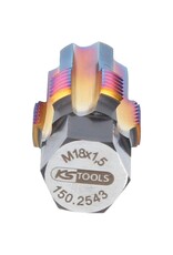 KS TOOLS Schroefdraadtap met geleidepen voor lambdasonden, M18 x 1,5 - 150.2543