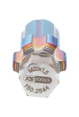 KS TOOLS Schroefdraadtap met geleidepen voor NOX-sonden, M20 x 1,5 - 150.2544