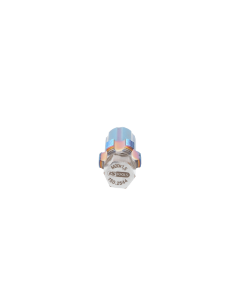 KS TOOLS Schroefdraadtap met geleidepen voor NOX-sonden, M20 x 1,5 - 150.2544