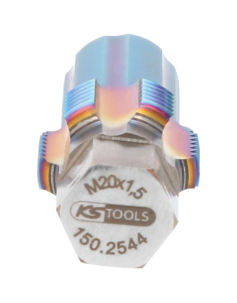 KS TOOLS Schroefdraadtap met geleidepen voor NOX-sonden, M20 x 1,5 - 150.2544