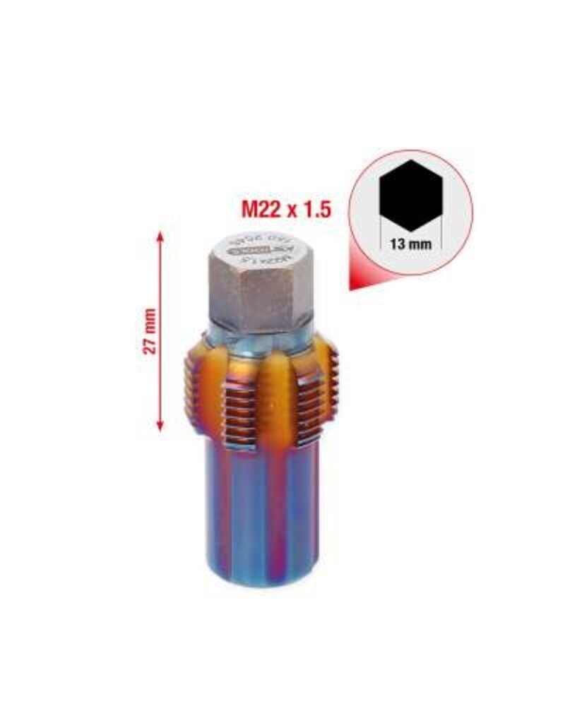 KS TOOLS Schroefdraadtap met geleidepen voor roetfiltersonden, M22 x 1,5 - 150.2546