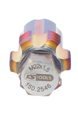 KS TOOLS Schroefdraadtap met geleidepen voor roetfiltersonden, M22 x 1,5 - 150.2546