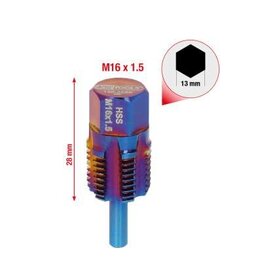 KS TOOLS Schroefdraadtap met geleidepen voor temperatuursensoren, M16 x 1,5 - 150.2556