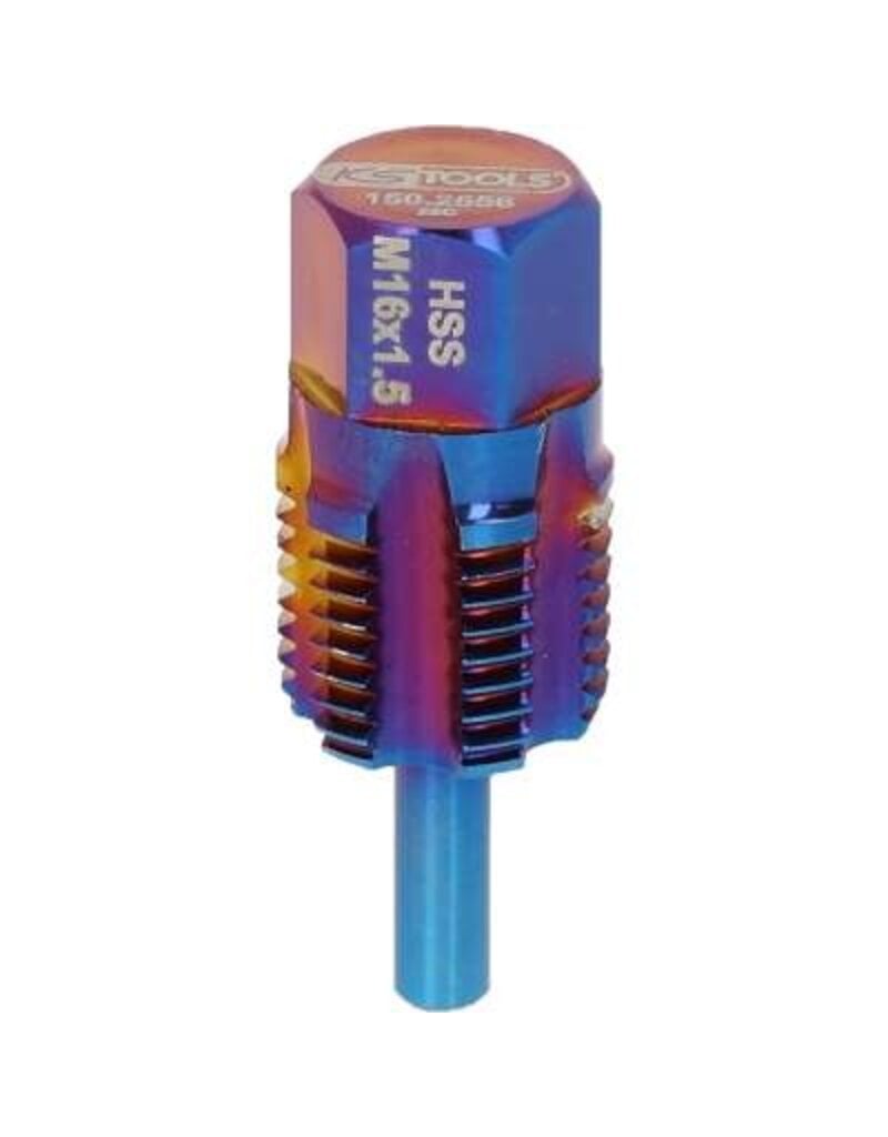 KS TOOLS Schroefdraadtap met geleidepen voor temperatuursensoren, M16 x 1,5 - 150.2556