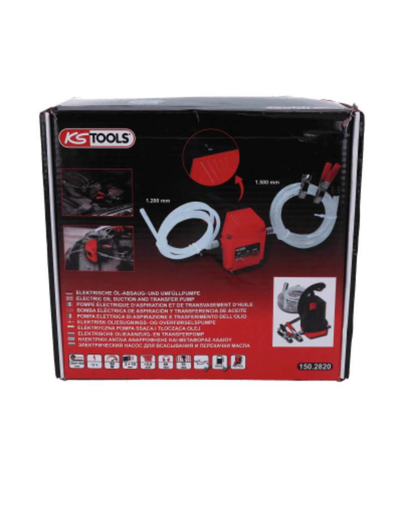 KS TOOLS Elektrische olieaanzuig- en transferpomp - 150.2820