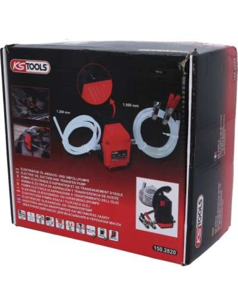 KS TOOLS Elektrische olieaanzuig- en transferpomp - 150.2820