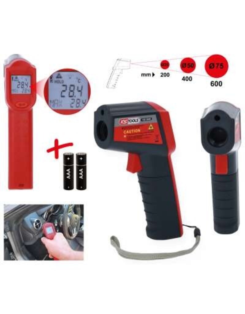 KS TOOLS Infrarood-Thermometer, -38° naar 520°C - 150.3040