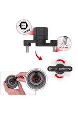 KS TOOLS 1/4"universele pensleutel voor tandriemspanrol, verstelbaar - 150.3046