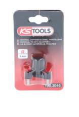 KS TOOLS 1/4"universele pensleutel voor tandriemspanrol, verstelbaar - 150.3046