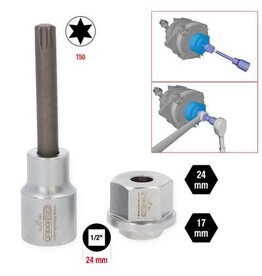 KS TOOLS Set combisleutels voor dynamo's, 2-dlg - 150.3270