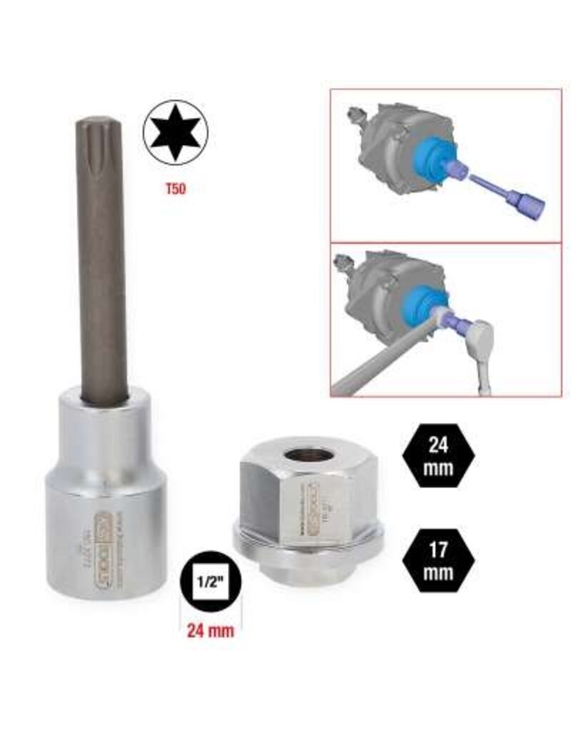 KS TOOLS Set combisleutels voor dynamo's, 2-dlg - 150.3270