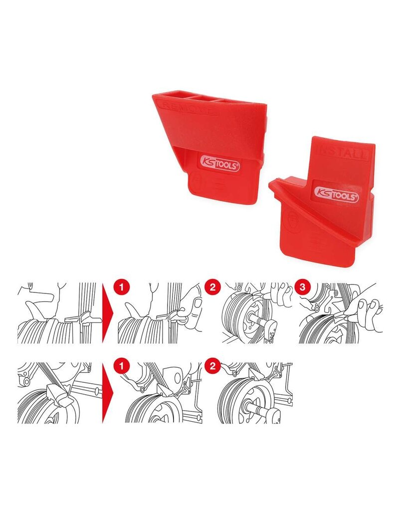 KS TOOLS Multi-V-riemgereedschapset, 2 dlg - 150.3315