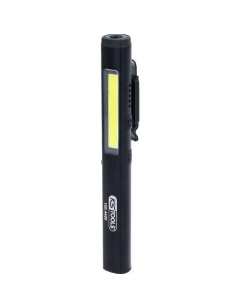 KS TOOLS UltimateBEAM COB-LED-inspectielamp 350 lumen met UV-spot-LED en laserpointer - 150.4400