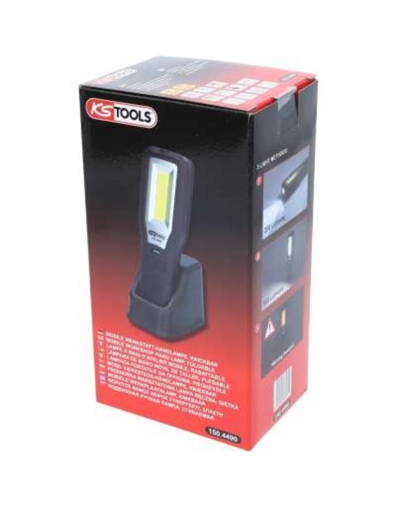 KS TOOLS UltimateBEAM Mobiele werkplaatslamp, knikbaar, 550 lumen - 150.4490