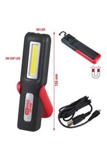 KS TOOLS UltimateBEAM Mobiele werkplaatslamp, knikbaar, 3 Watt COB LED - 150.4495