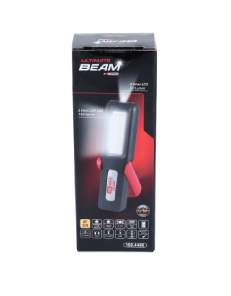 KS TOOLS UltimateBEAM Mobiele werkplaatslamp, knikbaar, 3 Watt COB LED - 150.4495