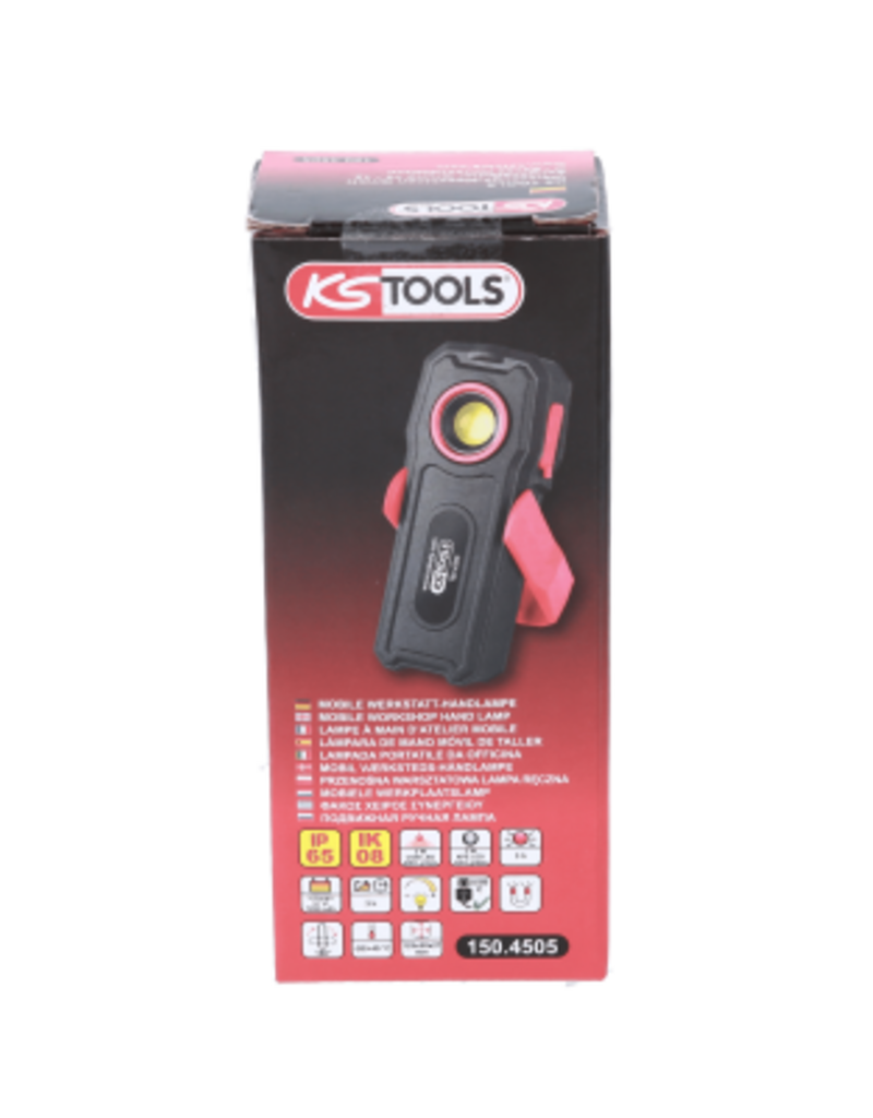 KS TOOLS Mobiele werkplaatslamp, knikbaar, 300 lumen - 150.4505