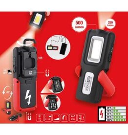 KS TOOLS UltimateBEAM Mobiele werkplaatslamp, knikbaar, 500 lumen - 150.4510