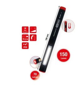 KS TOOLS UltimateBEAM aluminum LED penlight Li-Ion, 150 lumen - 150.4540