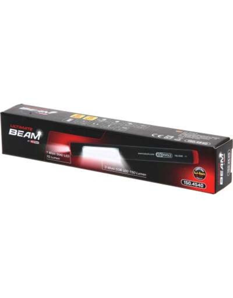 KS TOOLS UltimateBEAM aluminum LED penlight Li-Ion, 150 lumen - 150.4540