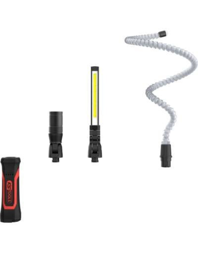 KS TOOLS eQi UltimateBEAM Quick-Lock werklampset, 4-dlg - 150.4600