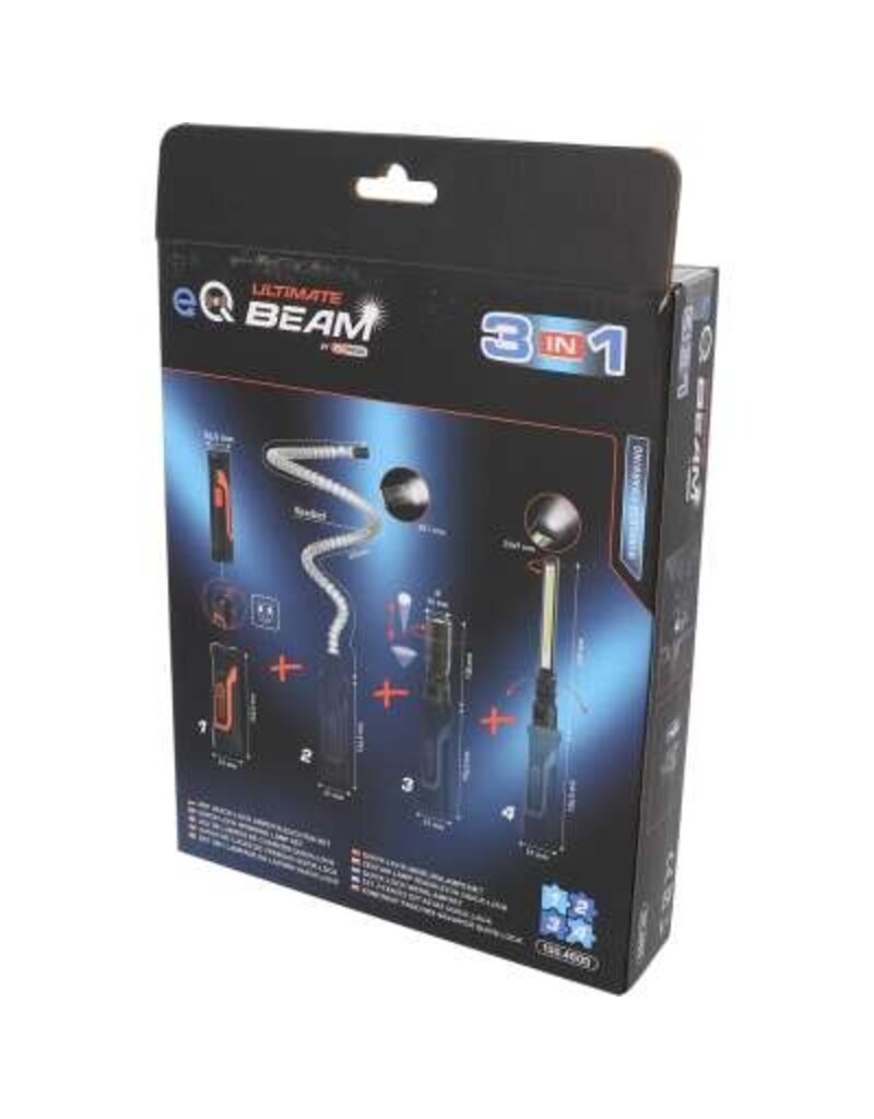 KS TOOLS eQi UltimateBEAM Quick-Lock werklampset, 4-dlg - 150.4600