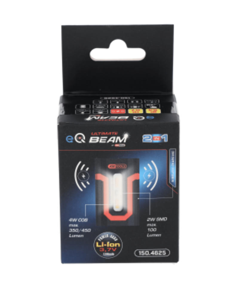 KS TOOLS eQi UltimateBEAM 2-in-1 hoofdlamp / werklamp 450 lumen - 150.4625
