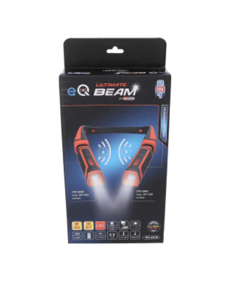 KS TOOLS eQi UltimateBEAM 2-in-1 neklamp met twee verwijderbare werklampen van elk 180 lumen - 150.4630
