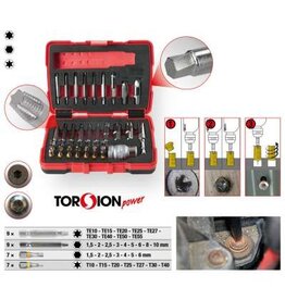 KS TOOLS 1/4" + 10 mm Torx- en inbusboutuitdraaiset, 34-dlg - 150.7060