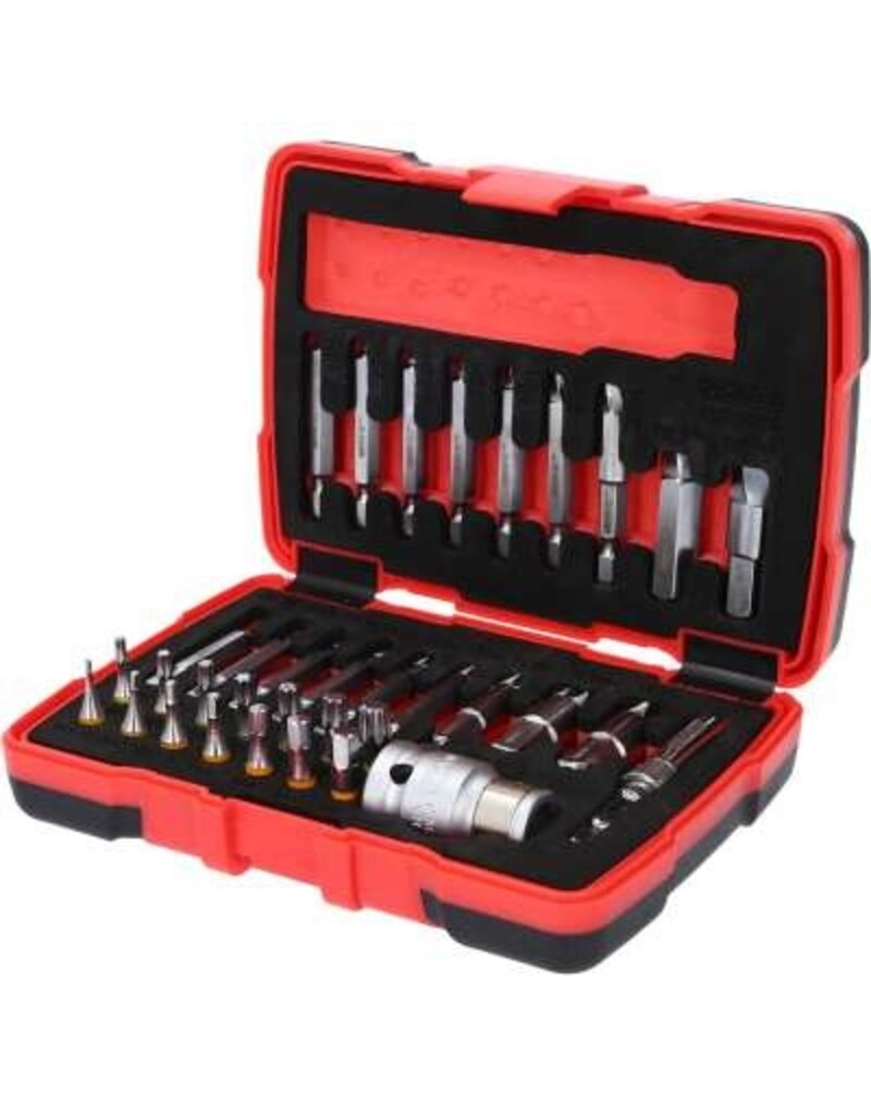 KS TOOLS 1/4" + 10 mm Torx- en inbusboutuitdraaiset, 34-dlg - 150.7060
