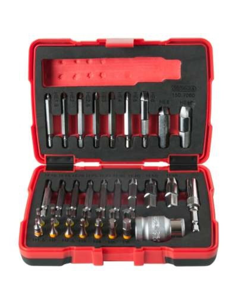 KS TOOLS 1/4" + 10 mm Torx- en inbusboutuitdraaiset, 34-dlg - 150.7060