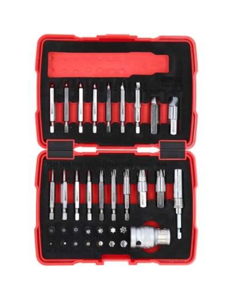 KS TOOLS 1/4" + 10 mm Torx- en inbusboutuitdraaiset, 34-dlg - 150.7060