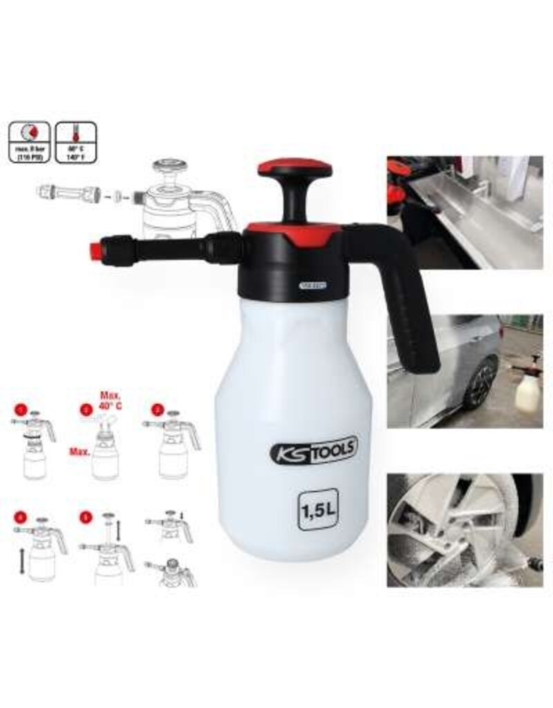 KS TOOLS Drukpompschuimspuit (schuimer), 1,5 l - 150.8271
