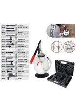 KS TOOLS Vul- en aftapsysteem voor versnellingsbakolie met 23 delige adapterset - 150.9105